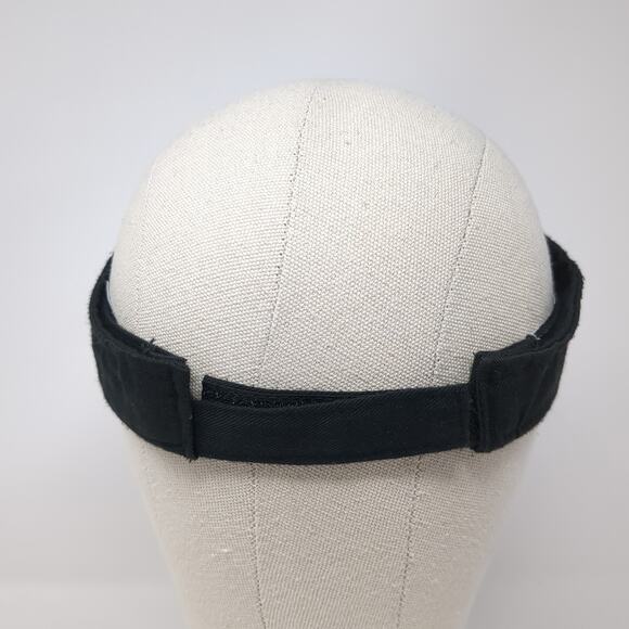 Jewel Strapback Sun Visor Cap Black One Size Adjustable Embroidered Big Custom - Picture 6 of 10